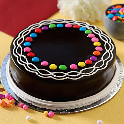 Chocolate Truffle Gems Cake