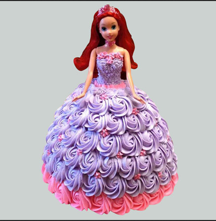 Purple Doll Cake