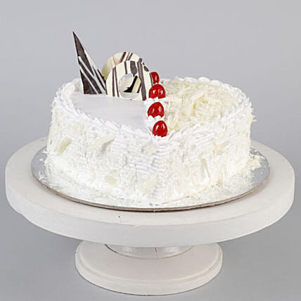 Special Heart Shape White Forest Cake