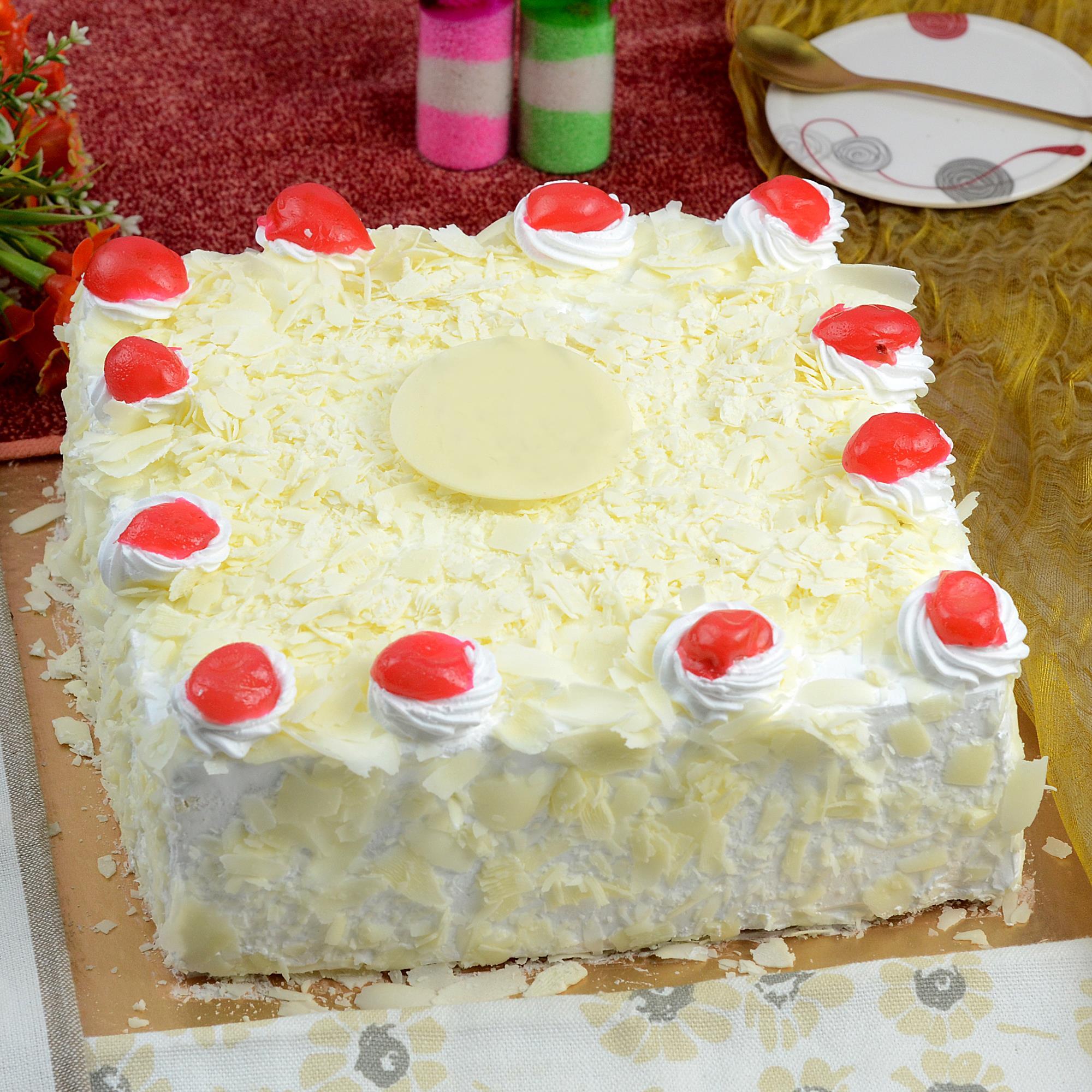 Delicous White Forest Cake