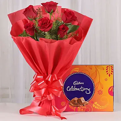 Red Roses and Cadbury Celebration