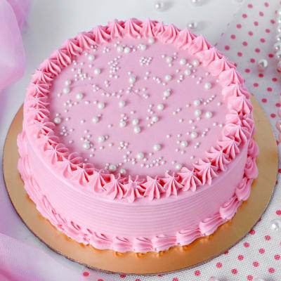 Pearls Strawberry Cake