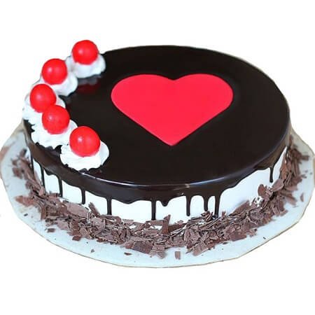 Special Heart Black forest Cake