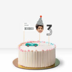 Personalised Racing Theme Birthday Decor Set