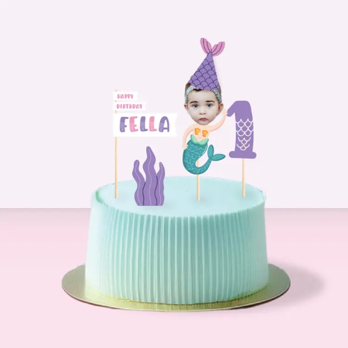 Personalised Mermaid Themed Birthday Decor Set