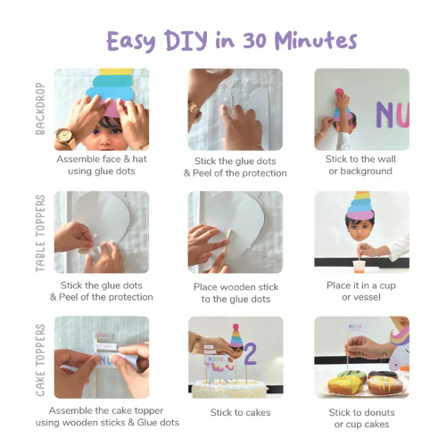 Personalised Mermaid Themed Birthday Decor Set